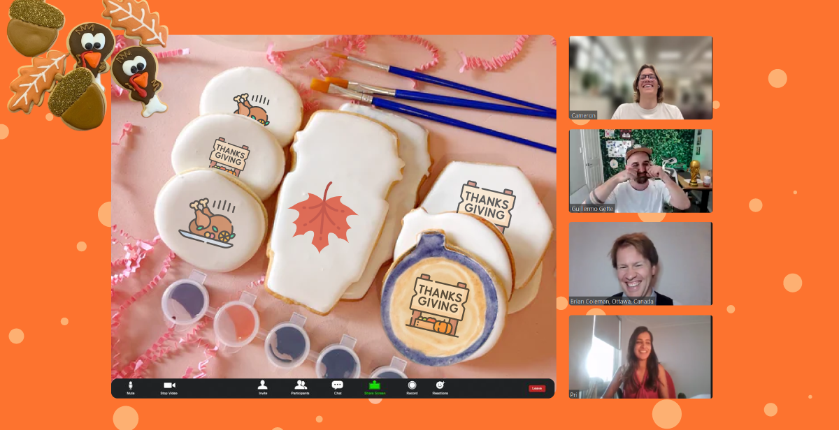 Virtual Thanksgiving Cookie Decorating