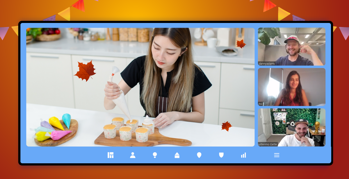 Virtual Thanksgiving Cupcake Decorating