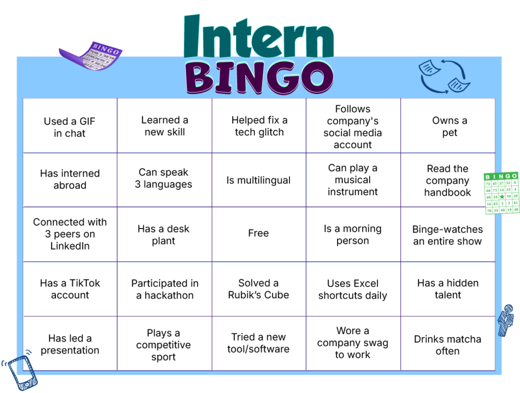 Intern Bingo