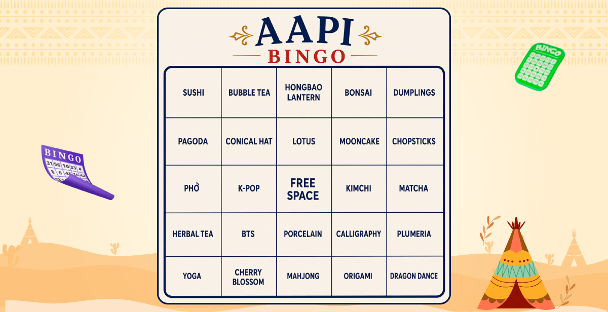 Virtual AAPI Heritage Month Bingo