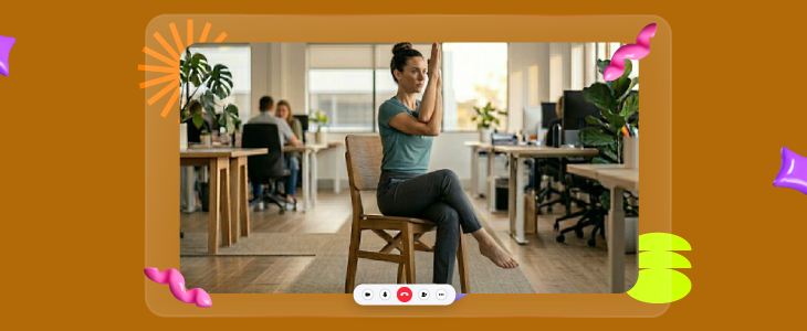 Chair Eagle Pose