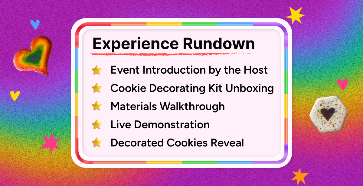 Virtual Pride Cookie Decorating – Color the Rainbow