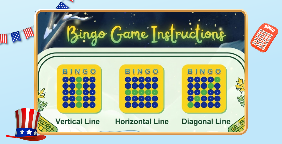 Virtual 4th of July All-American Bingo