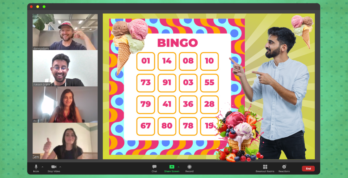 Virtual Ice Cream Bingo – Cone-quer the Line