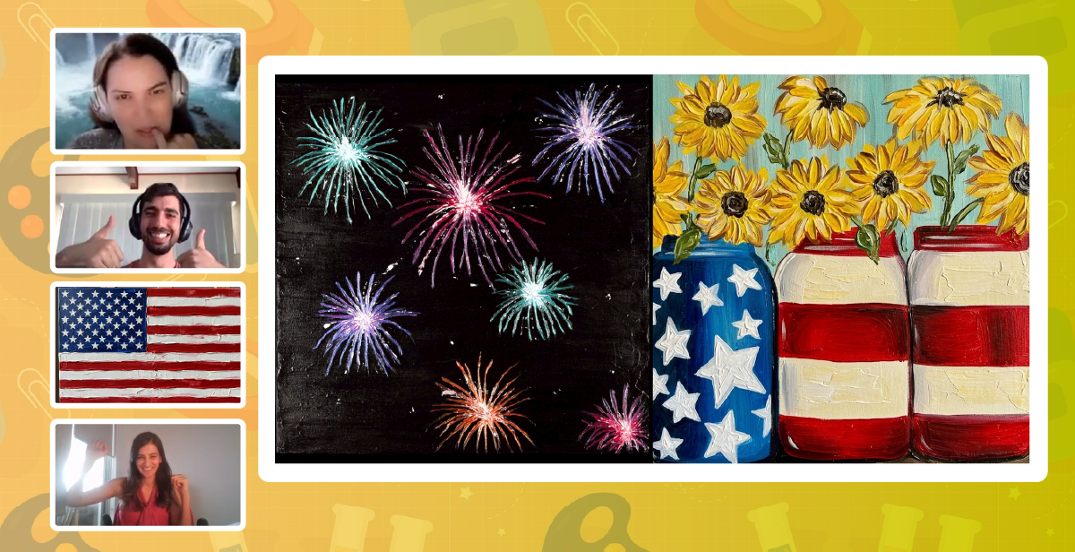 Virtual 4th of July Paint Party