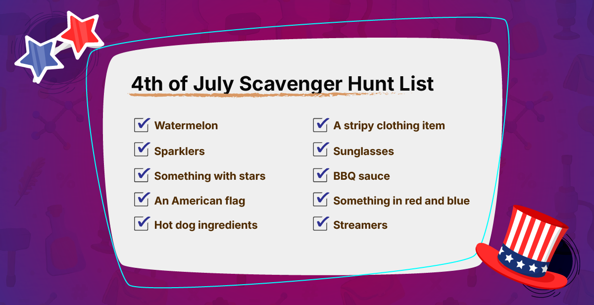 Virtual 4th of July Scavenger Hunt