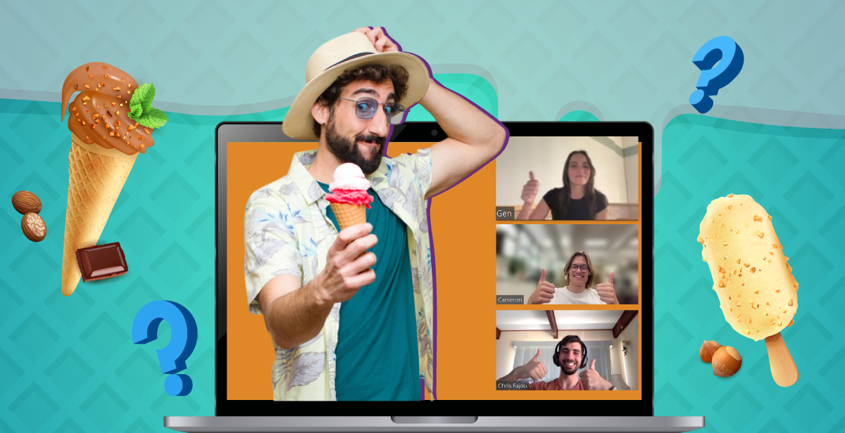 Virtual Ice Cream Coworker Feud – Guess What’s Trending!