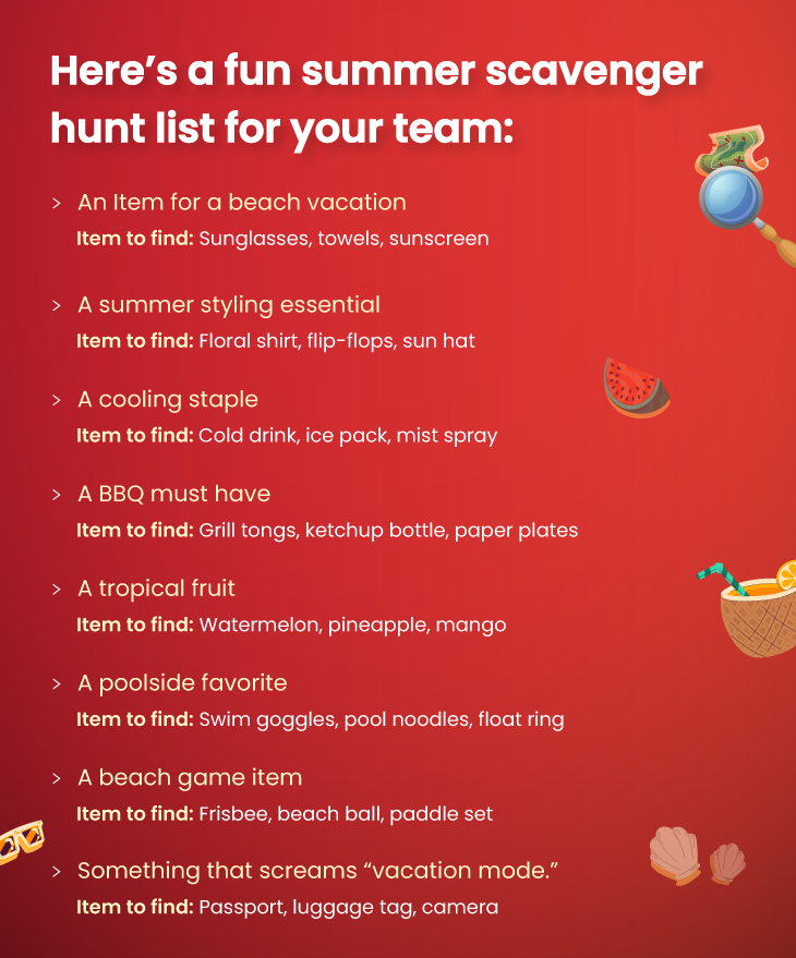 Summer scavenger hunt