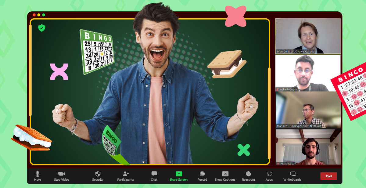 Virtual S’mores Day Bingo