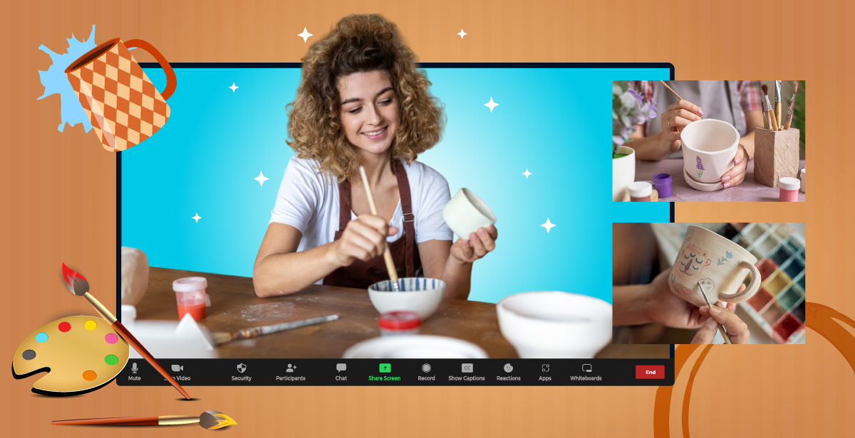 Virtual “Brew-tiful” Coffee Mug Painting