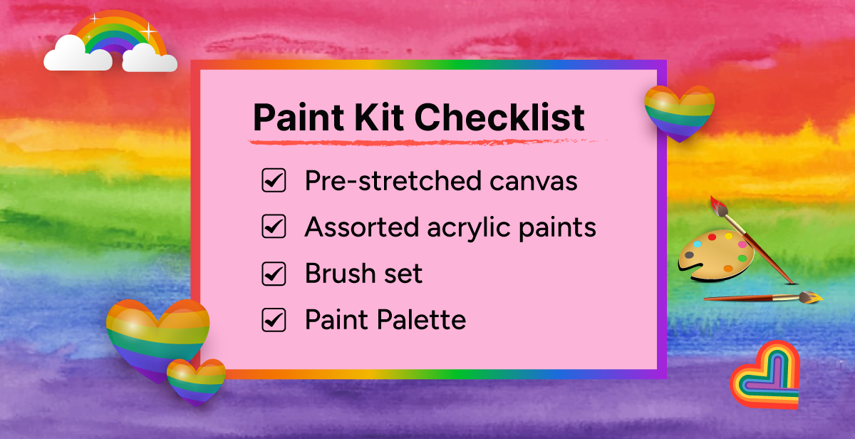 Virtual Pride Paint Party  – Hue & Me!