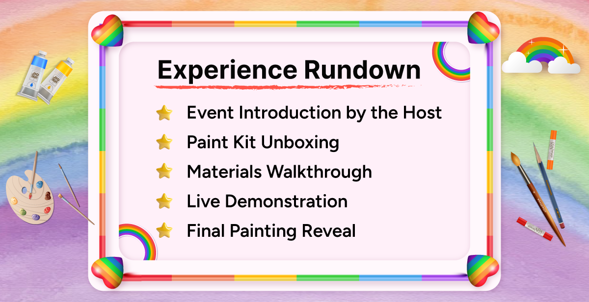 Virtual Pride Paint Party  – Hue & Me!