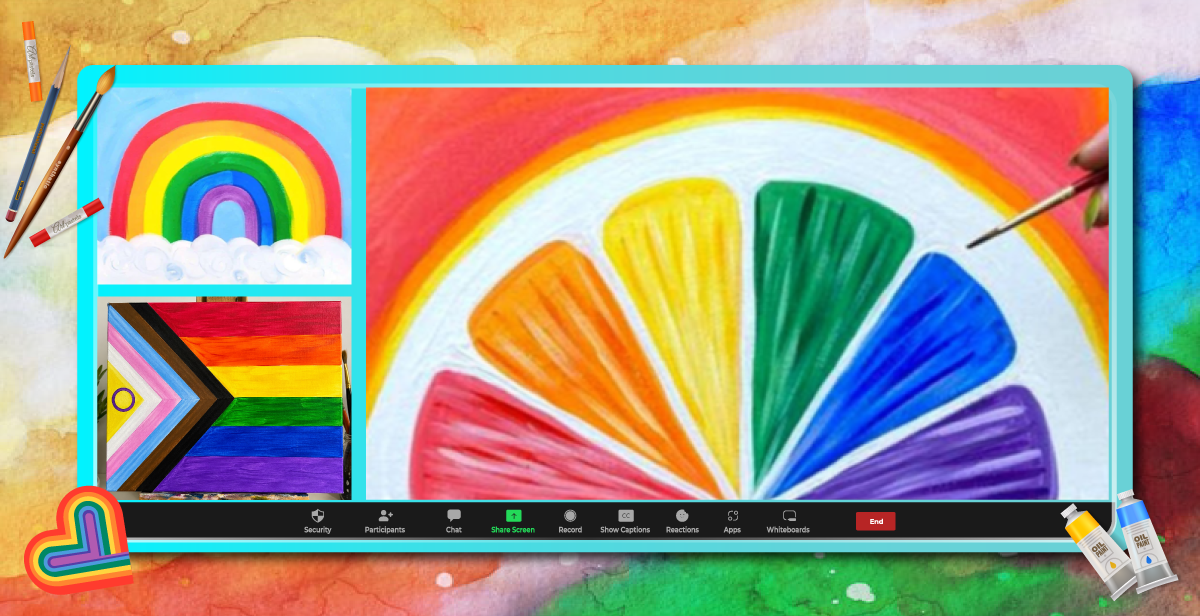 Virtual Pride Paint Party  – Hue & Me!
