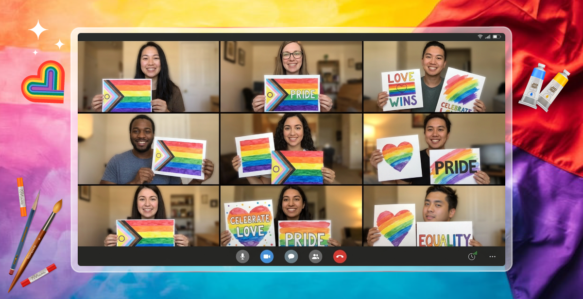 Virtual Pride Paint Party  – Hue & Me!