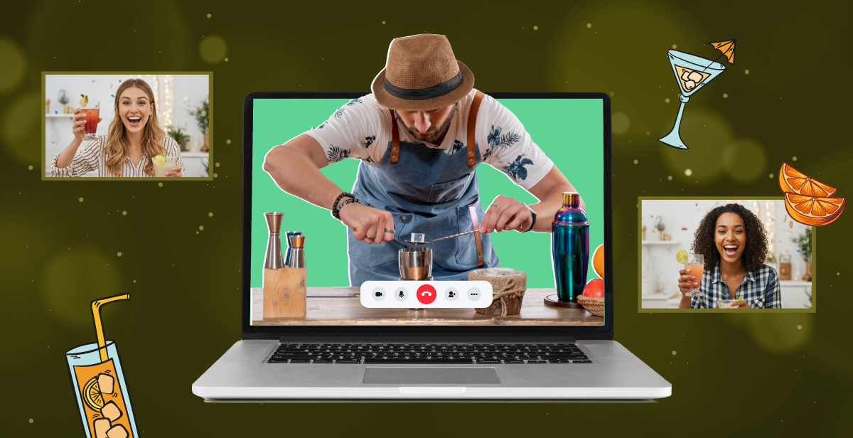 Virtual New Year Cocktail Making