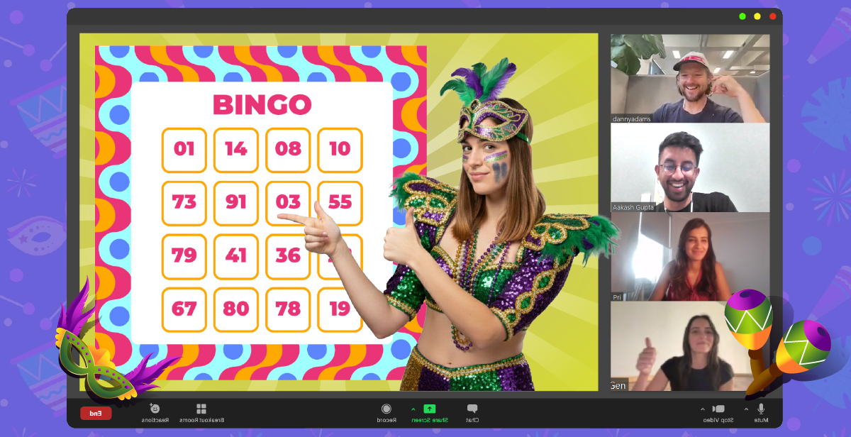 Virtual Mardi Gras Bingo