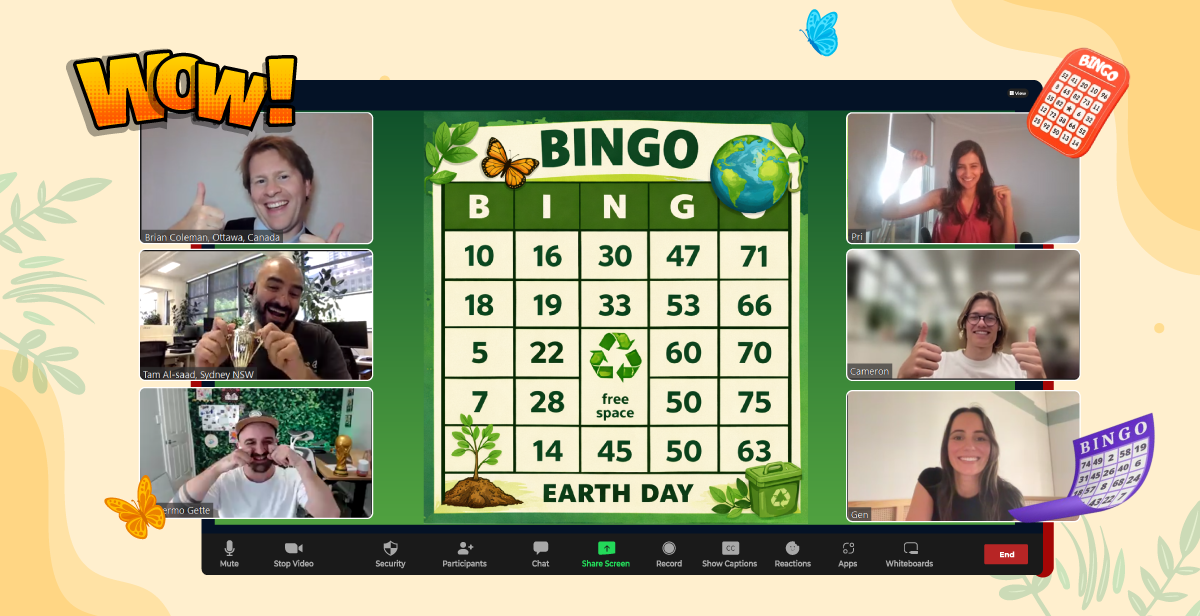 Virtual Earth Day Bingo