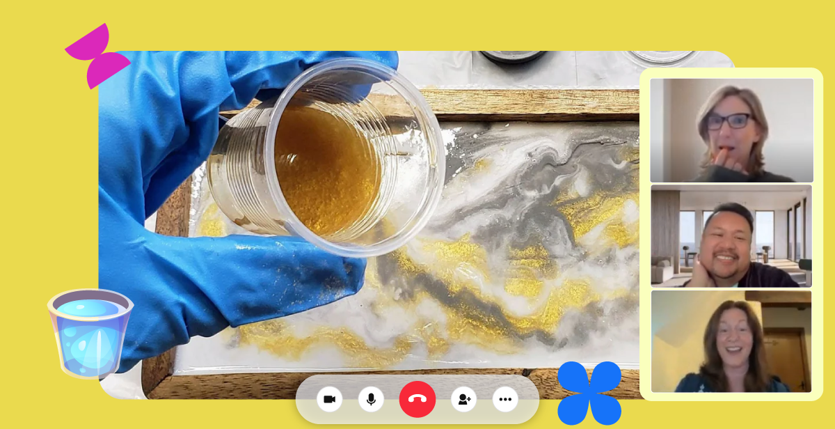 Virtual Marbled Resin Tray Class – Make Functional Art