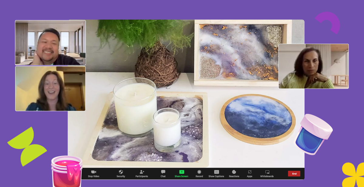 Virtual Marbled Resin Tray Class – Make Functional Art
