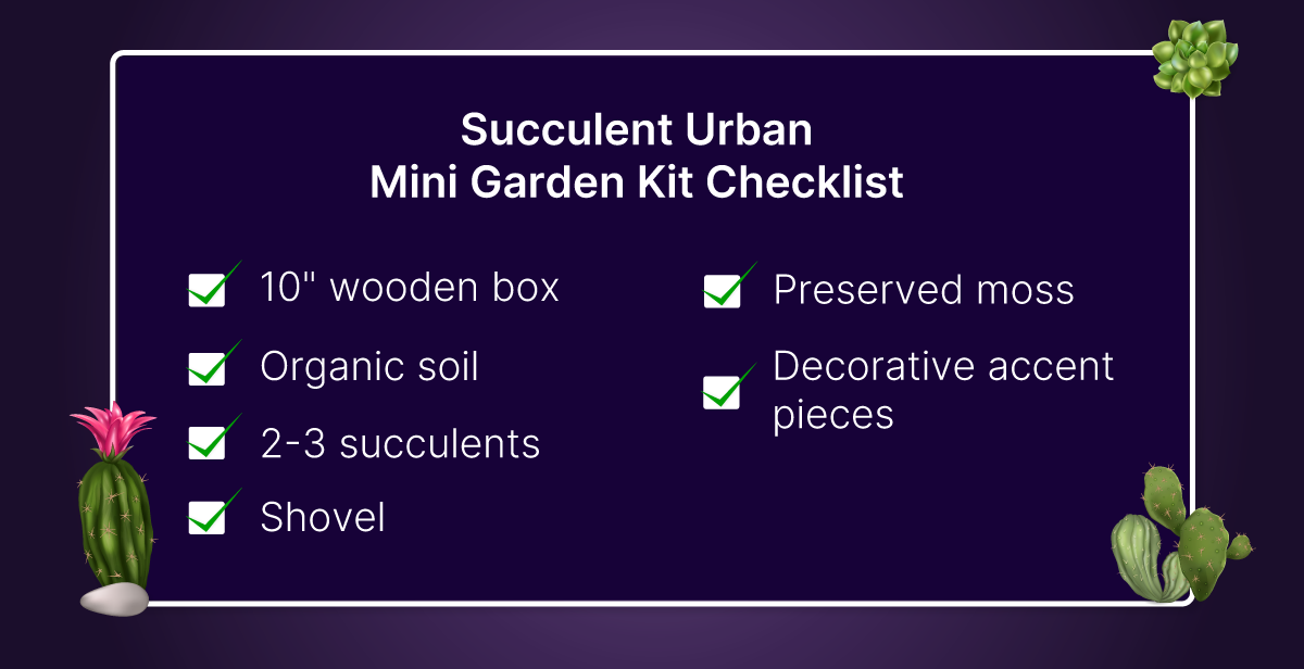 Virtual Succulent Urban Mini Garden Workshop