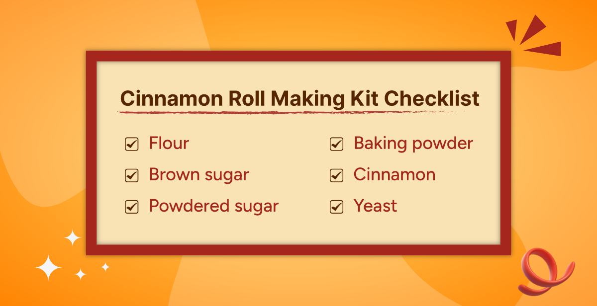 Virtual Cinnamon Roll Making Workshop