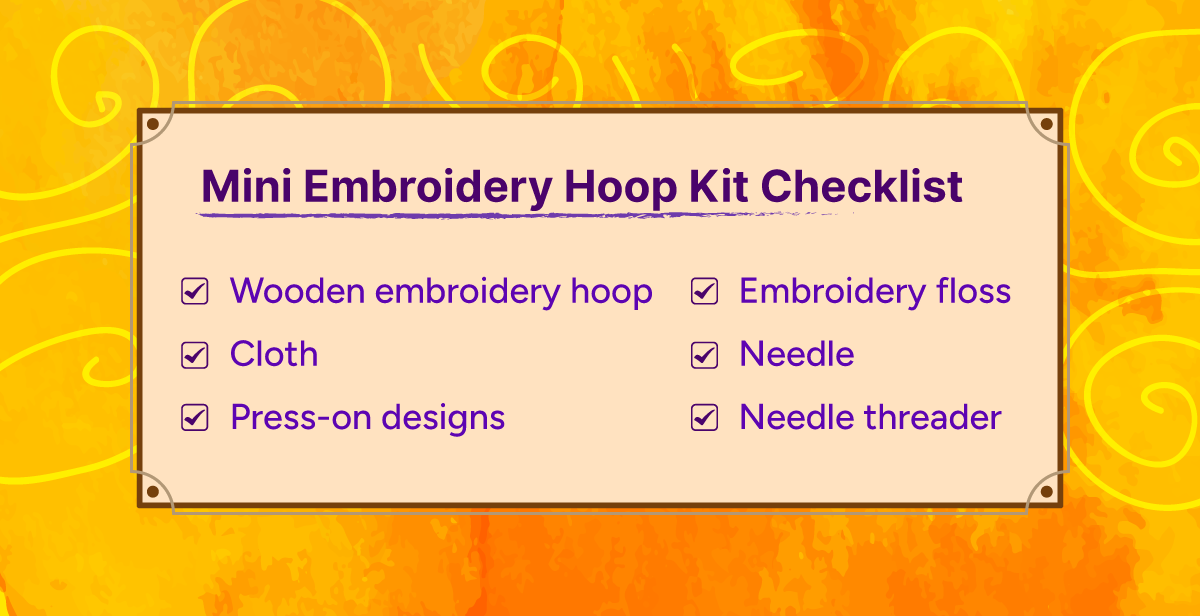 Virtual Mini Embroidery Hoop Art Workshop