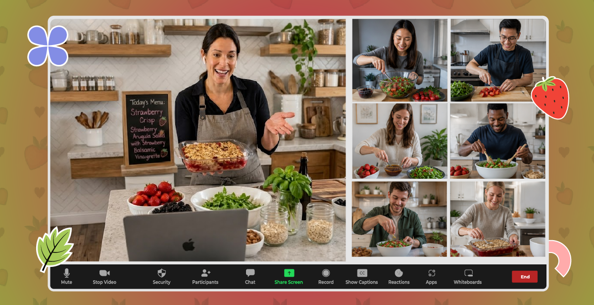 Virtual Strawberry Recipes Cooking Class (Savory & Sweet)
