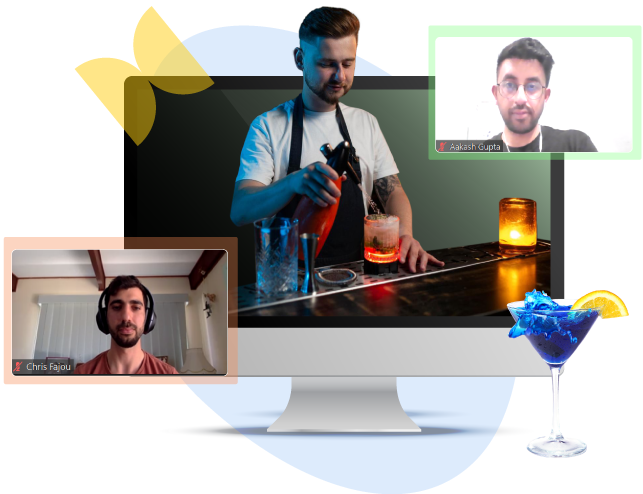 Image showcasing How Can Virtual Cocktail and Mixology Class Help in Team Building?