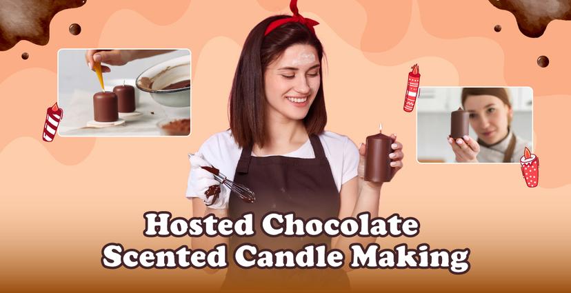 chocolate-scented-candle-making