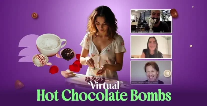 Virtual Hot Chocolate Bombs Making