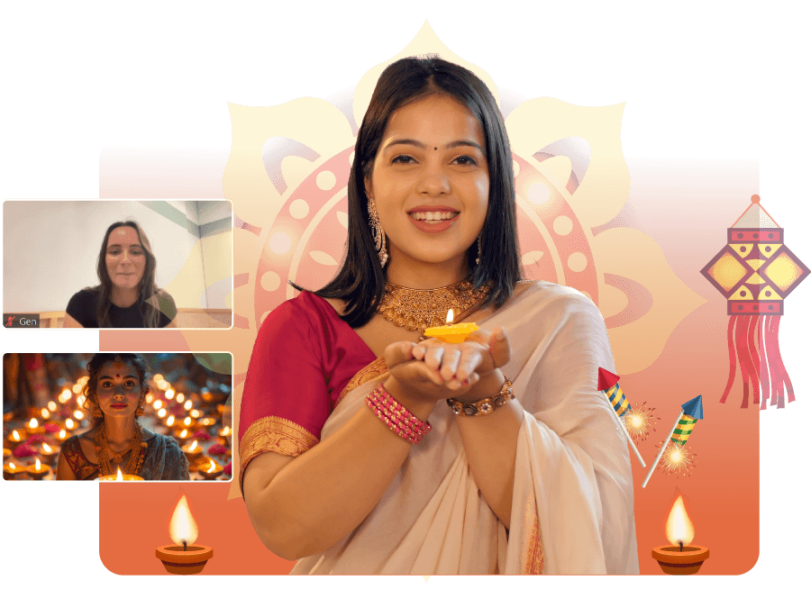 Hosted Virtual Diwali Activities for Team Celebrations