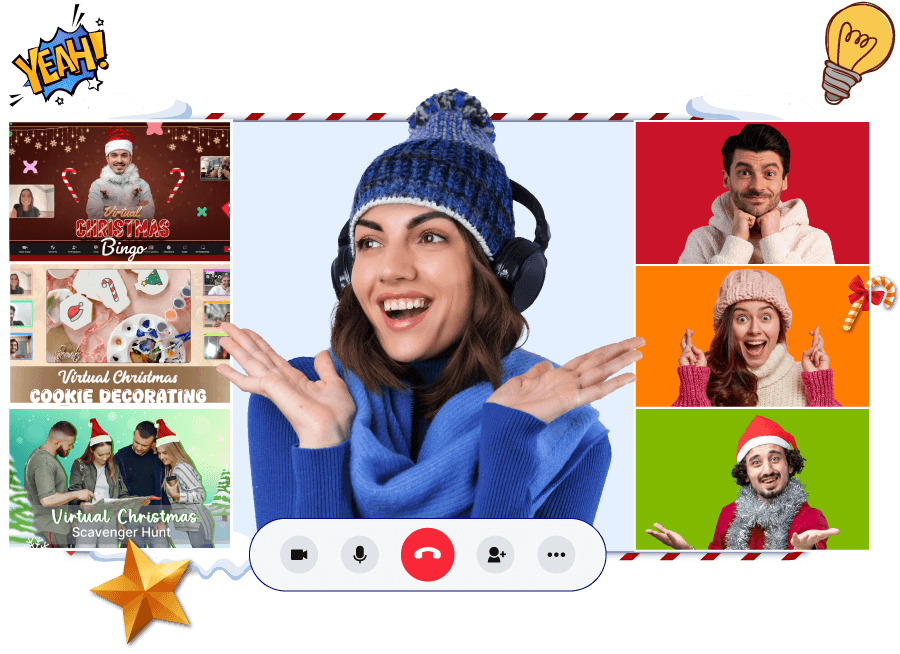 Hosted Virtual Holiday Team Building Activities